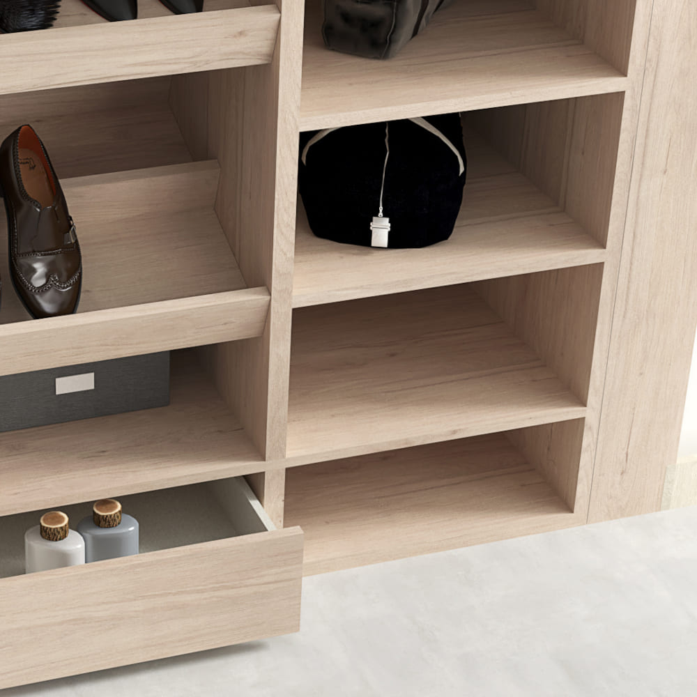 Armario completo con múltiples accesorios