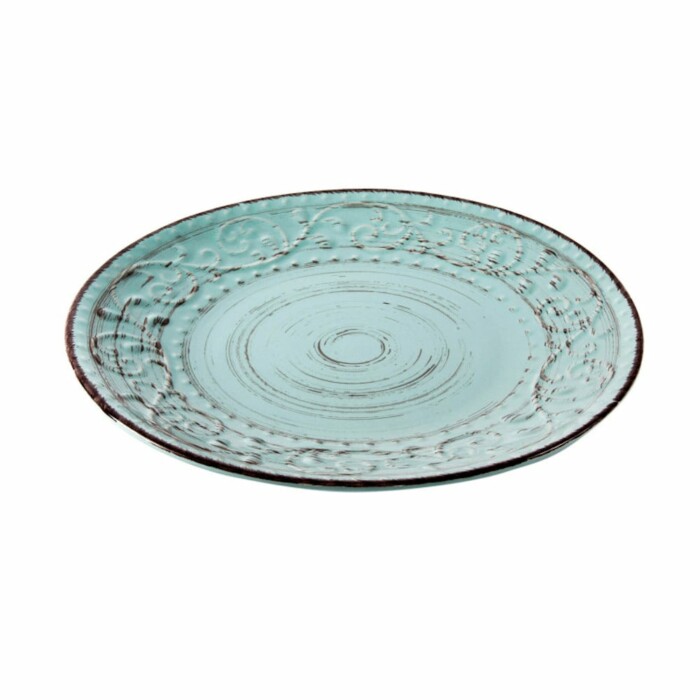 Plato llano azul gres LC-120252 -min