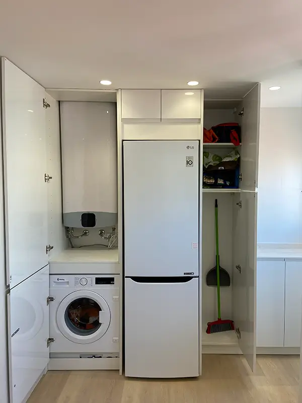 Vista frontal nevera