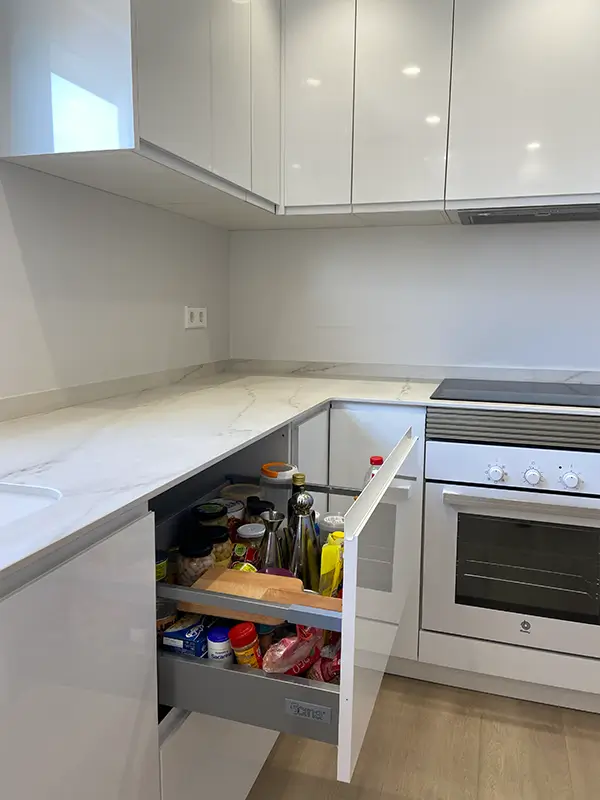 Vista apertura muebles