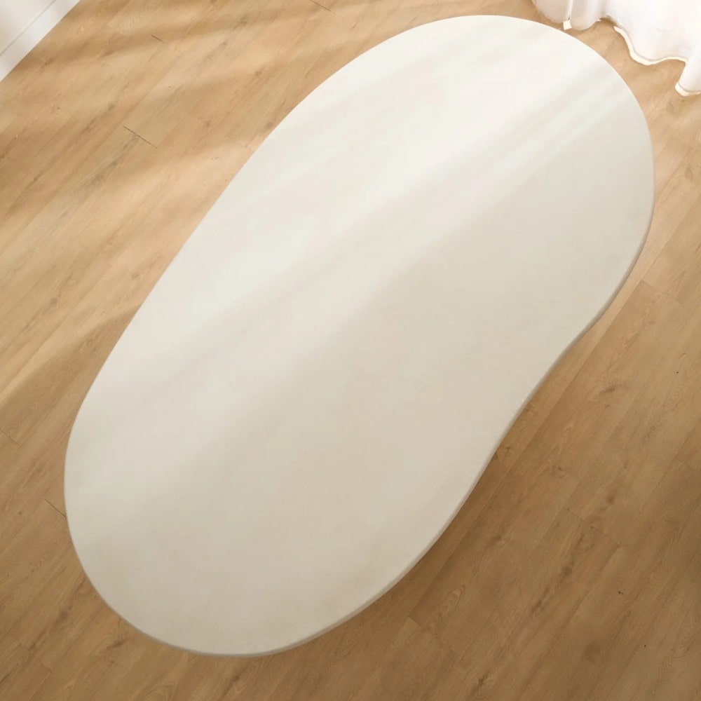 Mesa Liba comedor microcemento y madera Arua interiores Gandia WABI