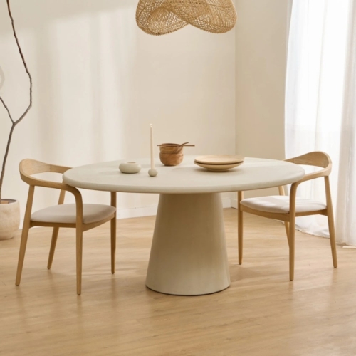 Mesa Blanca de Microcemento Dune ARUA INTERIORES tienda de gandia